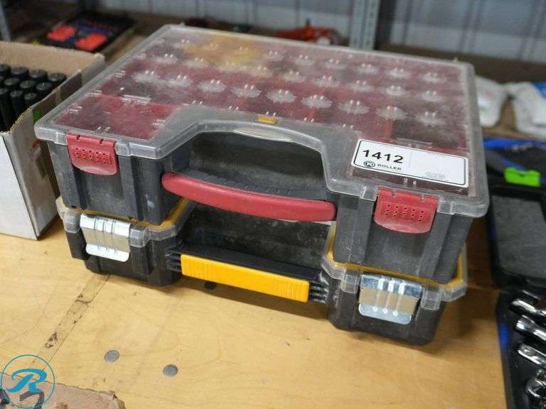 (2) Plastic Storage Cases With Assorted Nails, Screws, and Fasteners ...