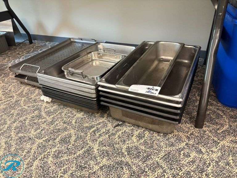 Stainless Steel Insert Pans, Assorted Sizes