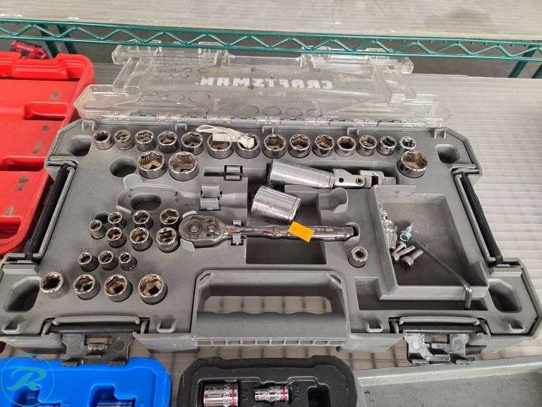 Three Socket and Ratchet Tool Sets in Storage Cases - Roller Auctions