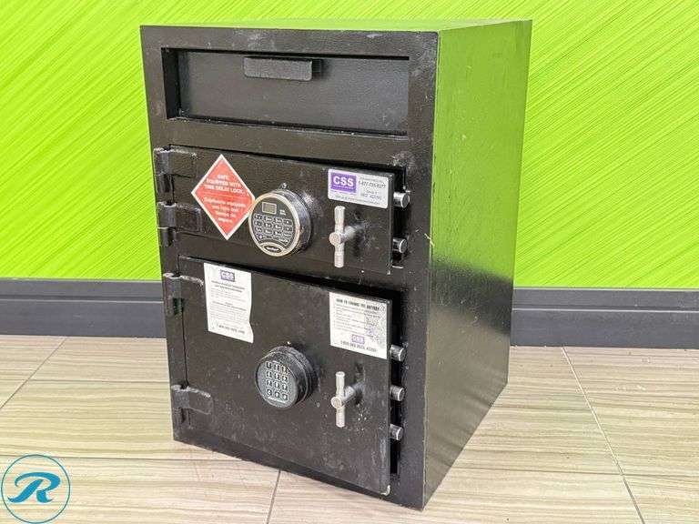 AMSEC Double Door Front Load Depository Safe with Combo, 30 in x 20in x 30in