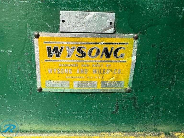Wysong 1010-RD Mechanical Power Shear, S/N P32-1362, 10-Gauge Capacity - Roller Auctions