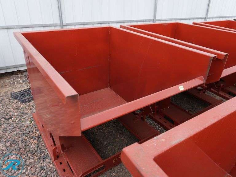 New Kit Containers Self-Dumping Hopper With Forklift Pockets, 2 Cu. Yd. - Roller Auctions