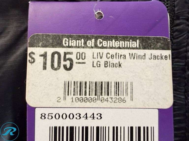 Liv Cefira Women’s Wind Jacket, Size L - Roller Auctions