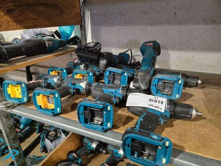 (10) Makita 18V Tools With Battery and Charger