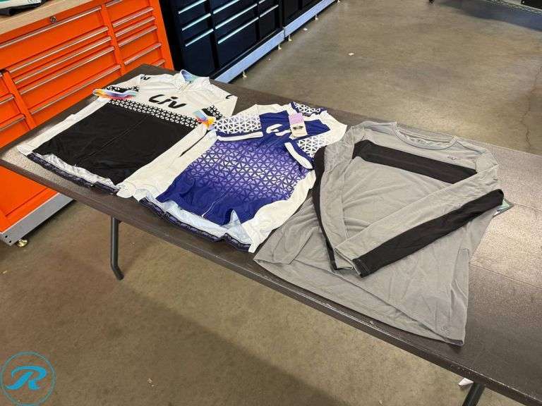 (3) Women’s Cycling Jerseys, Size L/XL - Roller Auctions