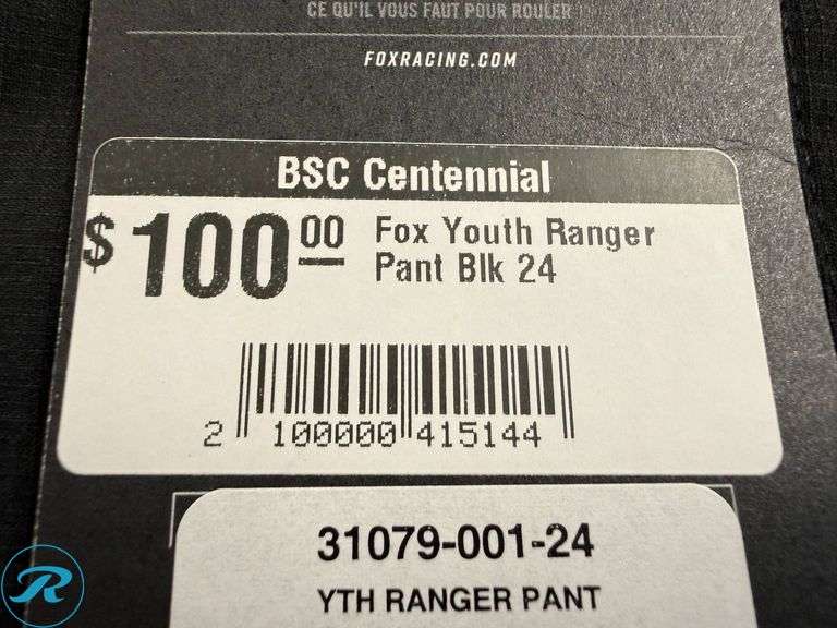 (4) Fox Ranger Youth Pants, Sizes 22, 24, 26, 28 - Roller Auctions