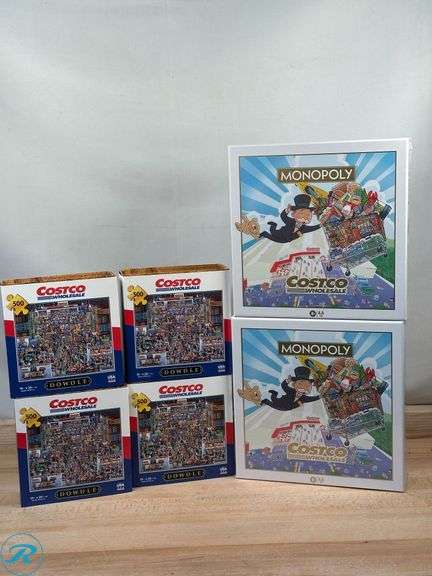(4) Dowdle Costco Puzzle 500-Piece- New; (2) Costco Monopoly Special Edition- New