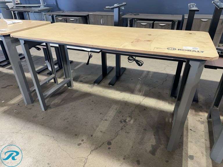 Kobalt Wooden Workbench Top With Metal Frame Base, 72" x 30"