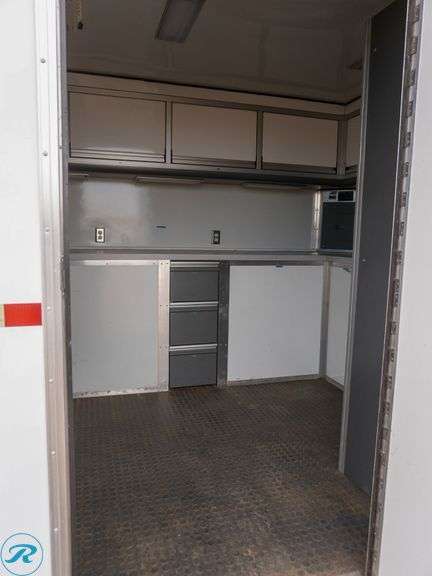 Hook Lift Roll-Off Custom Lab Bed, w/ Air Conditioning, Cabinets, Counters, Electrical, Lighting, 20' Long x 102" Wide x 91" High, Onan Gas Generator - Roller Auctions