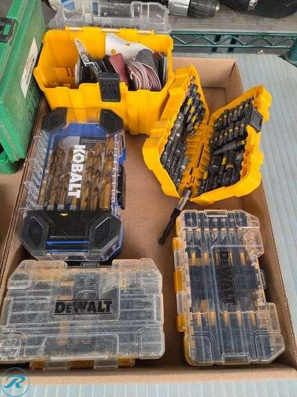 Drill Bits and Tool Sets from Milwaukee, Kobalt, DeWalt, Craftsman, and Others - Roller Auctions