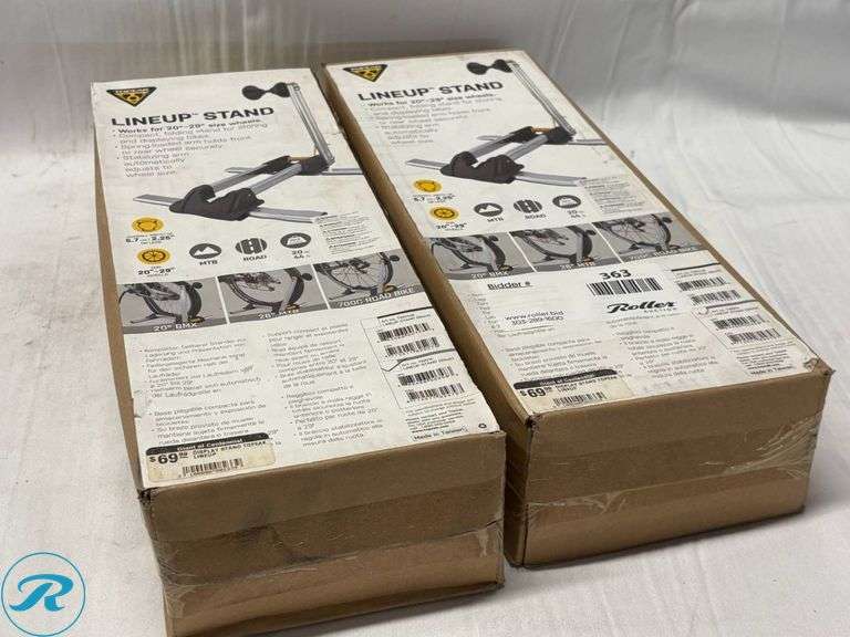 (2) Topeak Lineup Stands - Roller Auctions