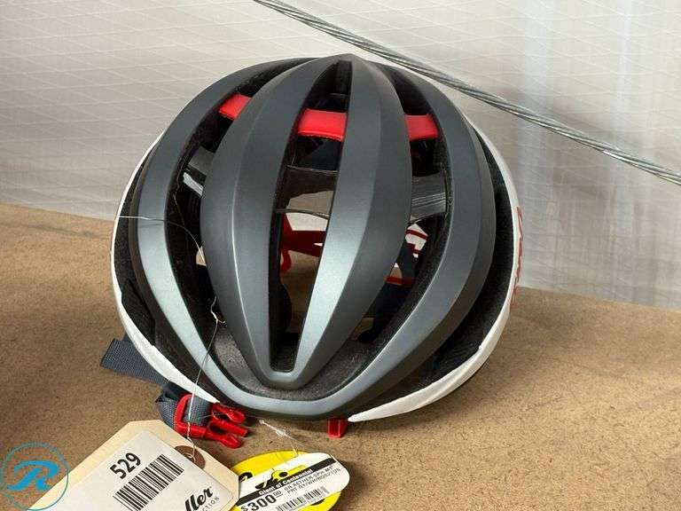 Giro Aether Helmet – Matte Grey/Red, Size Small - Roller Auctions