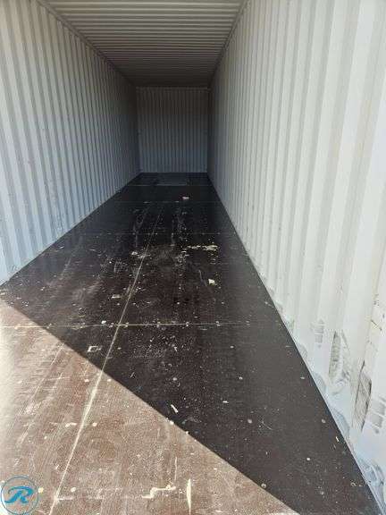 New 2025 40' Steel Storage Container, High Cube, 9'6" High, 8' Wide, Forklift Pockets - Roller Auctions