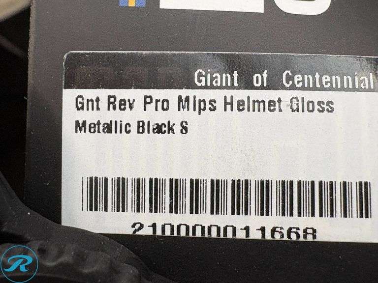 Giant Rev Pro MIPS Helmet, Gloss Metallic Black, Size Small - Roller Auctions