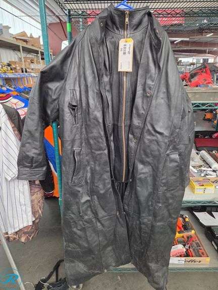 Charles Klein XL Black Full-Length Coat