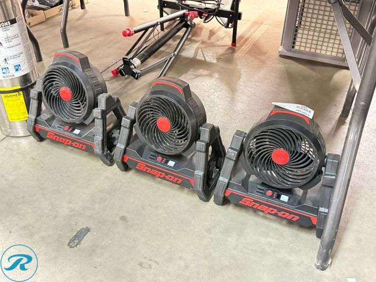 (3) Snap-on Portable Air Movers - Roller Auctions