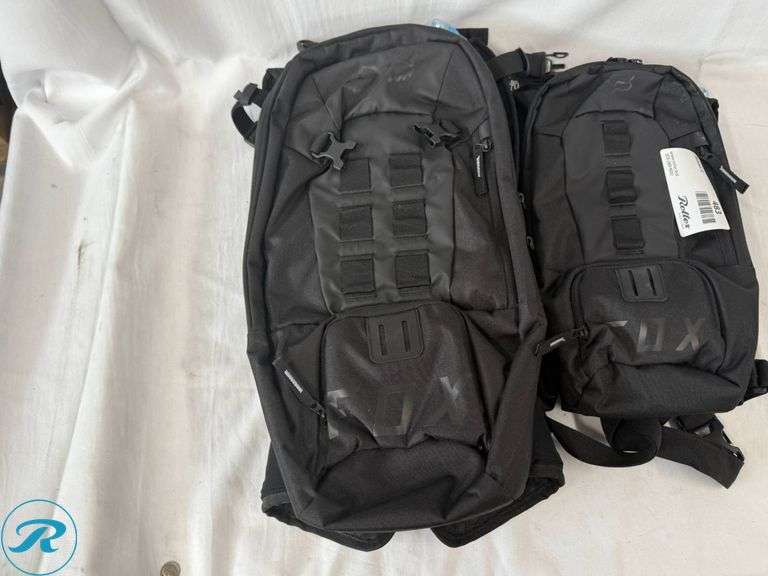 (2) Fox Utility Hydration Packs, 6L and 18L - Roller Auctions