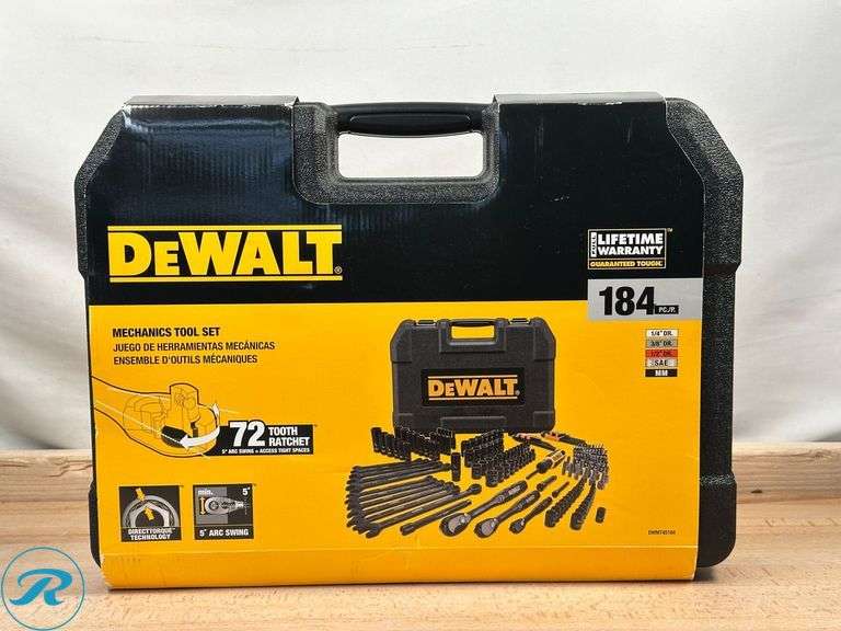 DeWALT 184 Piece Mechanics Tool Set- New - Roller Auctions