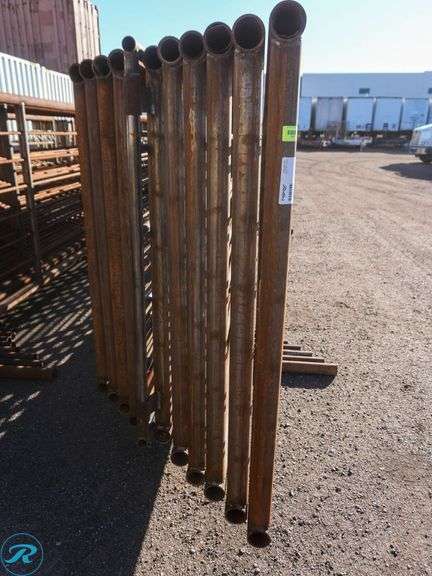 (10) PK Texas Livestock Panels, 24' Long x 56" High, 2 7/8", w/ Gate - Roller Auctions