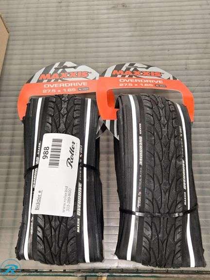 (2) Maxxis Overdrive 27.5 x 1.65 Bike Tires - Roller Auctions