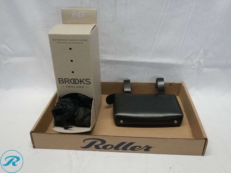 Brooks England Saddle Bag and Waterproof Saddle Cover - Roller Auctions