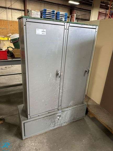 (3) Metal Storage Cabinets