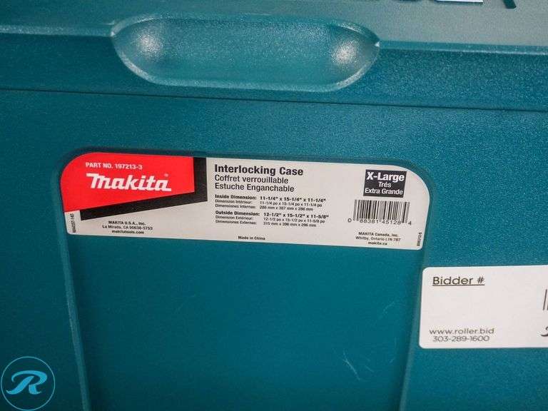 (6) Makita Interlocking Cases, X-Large Size - Roller Auctions