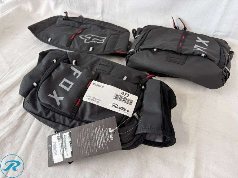 (3) Fox Hip Packs - Roller Auctions