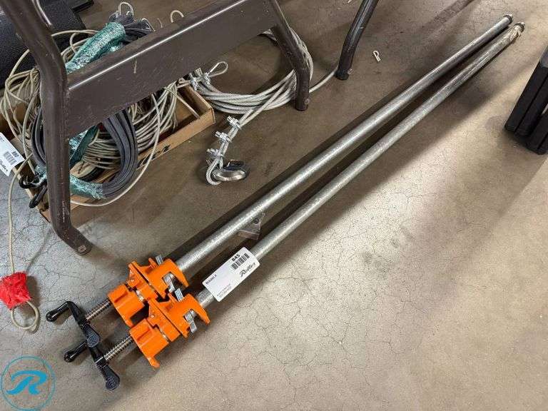 (2) Pipe Clamps - Roller Auctions