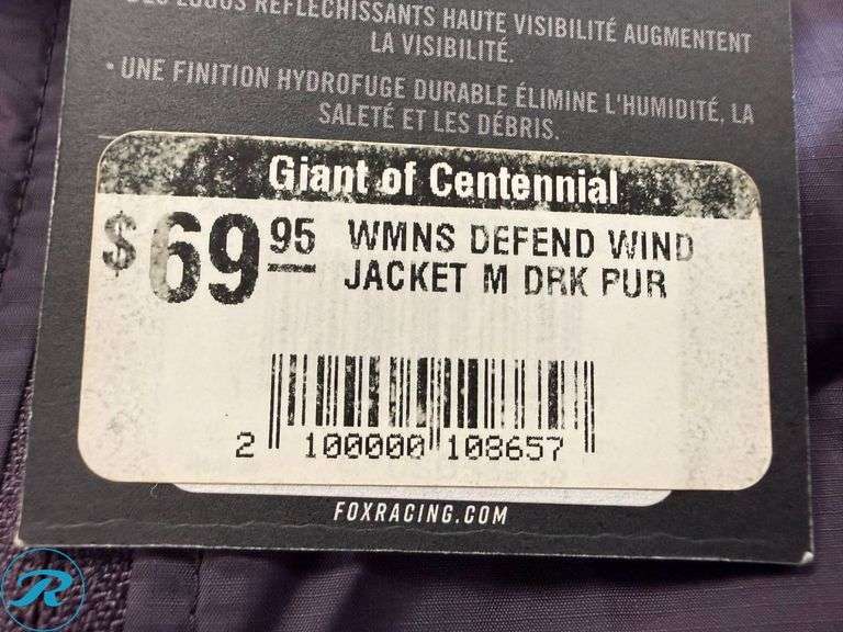 (2) Fox Defend Women’s Wind Jackets, Size M - Roller Auctions