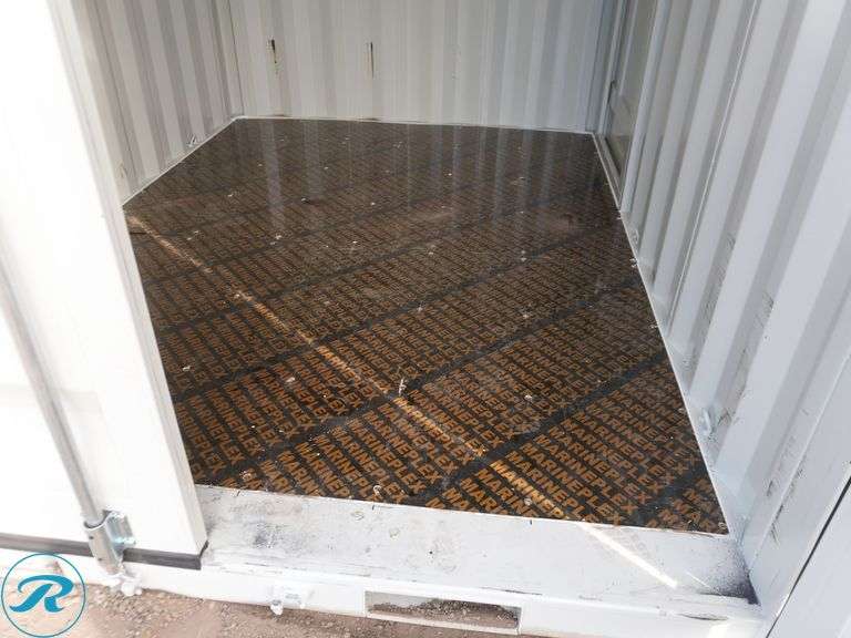 New Steel Storage Container, 10' L X 88" W X 98" H, Side Entry Door And Window, Forklift Pockets - Roller Auctions