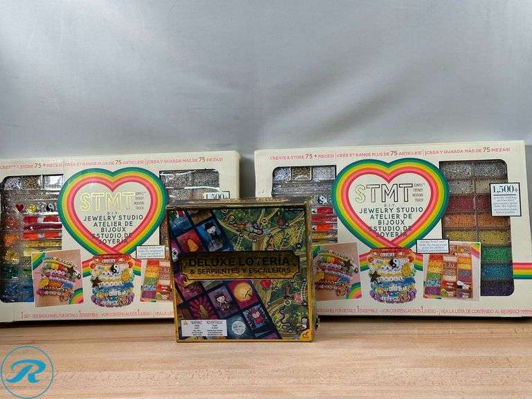 (2) STMT: D.I.Y. Rainbow Jewelry Studio Compatible- New; Deluxe Loteria: "Deluxe Lottery & Snakes & Ladders"- New - Roller Auctions