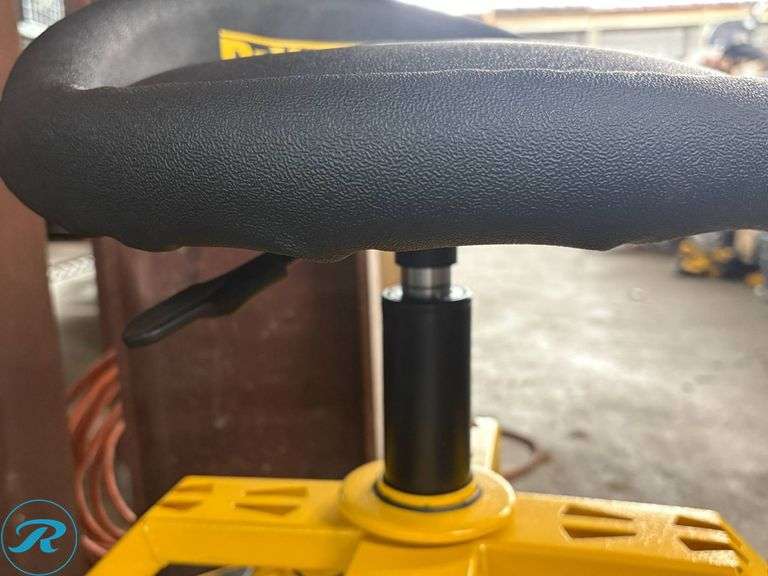 Dewalt Adjustable Rolling Shop Seat with Casters - Roller Auctions