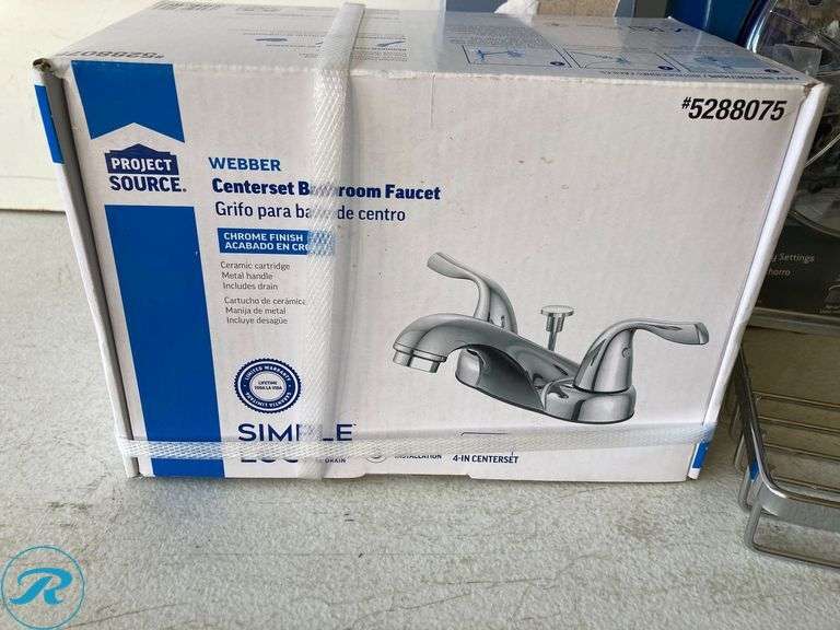 (3)Assortment-Bathroom Accessories. Included: Centerset Bath Faucet 4" 2 handles, Moen Towel Bars, Shower Head Combo Set - Roller Auctions