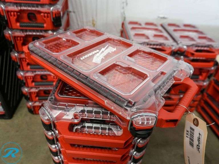 (11) Milwaukee Packout Storage Organizers - Roller Auctions