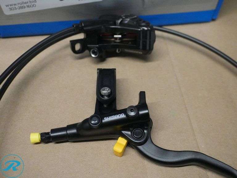 Shimano BL-M4100/BR-MT420 and BL-M4100/BR-MT410 Hydraulic Disc Brake Kits with Levers and Calipers - Roller Auctions