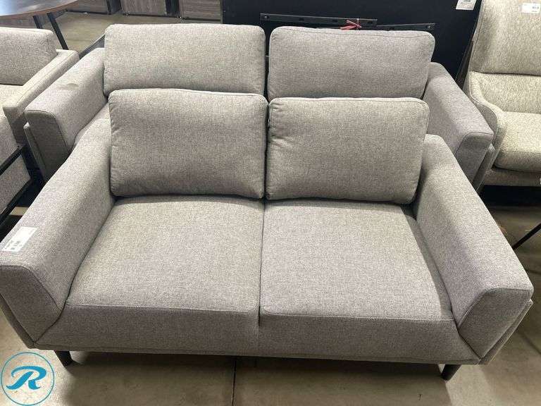 (2) Coaster Sofas in Gray Upholstery - Roller Auctions