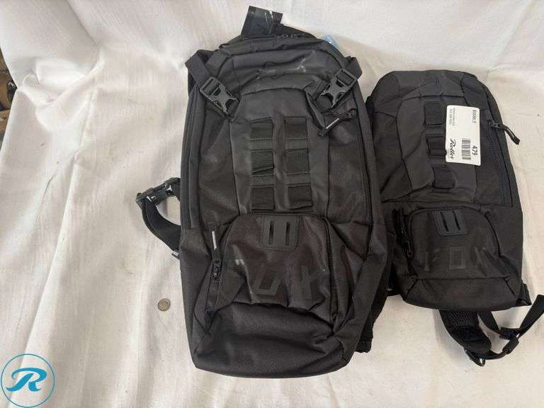 (2) Fox Utility Hydration Packs, 6L and 18L - Roller Auctions