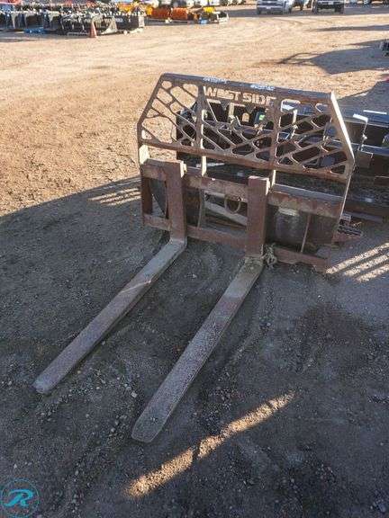 Fork Attachment to Fit Skid Steer Loader, 48" Forks - Roller Auctions