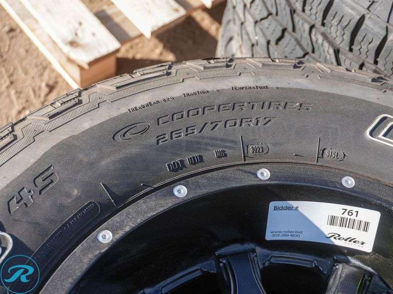 Set of (4) Cooper Discoverer AT3 Tires with Wheels To Fit Toyota Tacoma - Roller Auctions