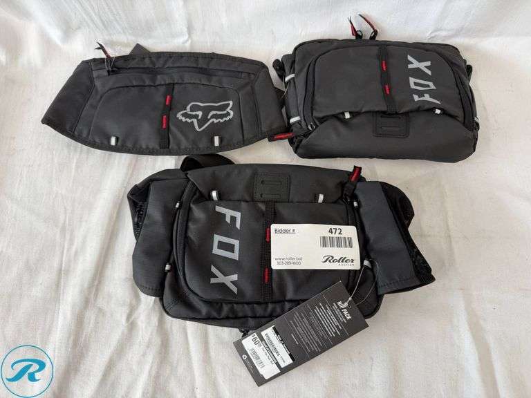 (3) Fox Hip Packs - Roller Auctions