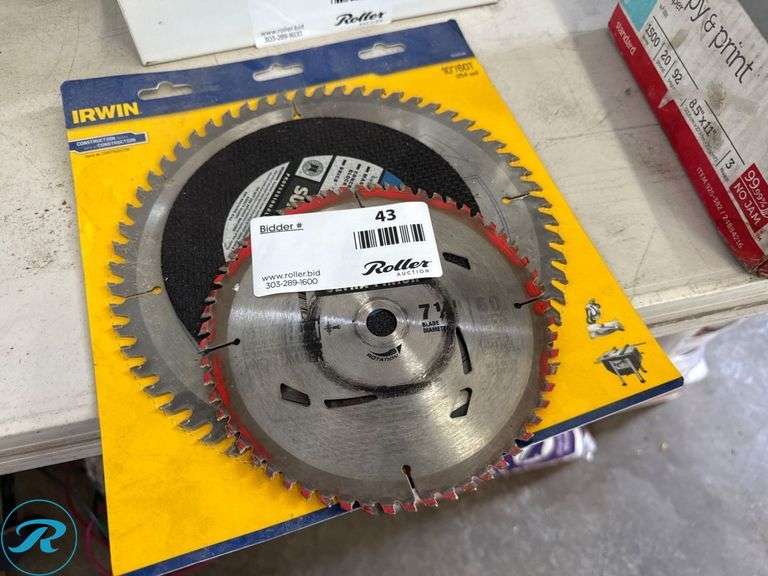 Irwin Circular Saw Blade, 7” Masonary Blade and 7 1/2 Saw Blade