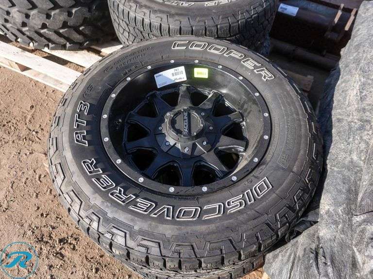Set of (4) Cooper Discoverer AT3 Tires with Wheels To Fit Toyota Tacoma - Roller Auctions