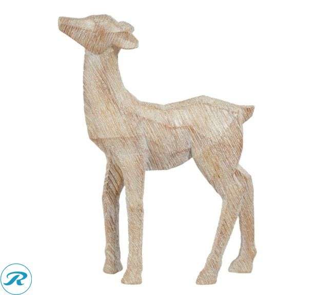 Holiday Deer Family with Trees, Set of 5 - New - Roller Auctions