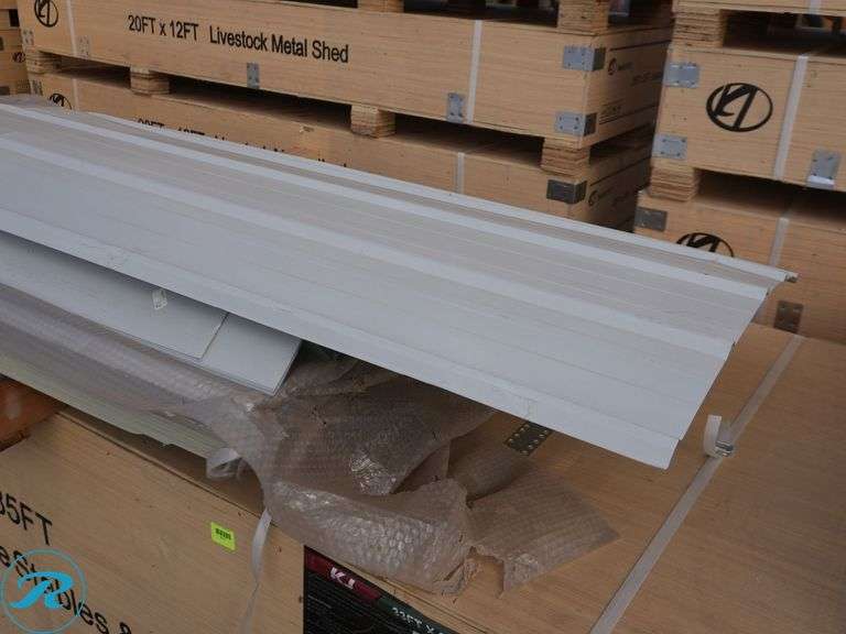 New KJ K3335 Prefabricated Metal Horse Stable and Barn, 33' x 35' x 13' (Box Damaged in Shipping) - Roller Auctions