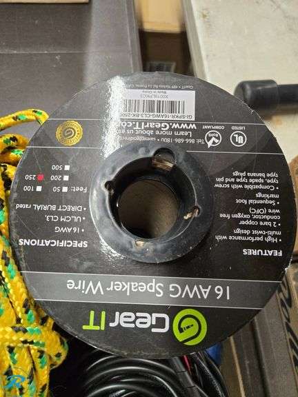 HDX Bungee Cords, DAP Liquid Cement Filler, GearIT Speaker Wire, and Ropes - Roller Auctions