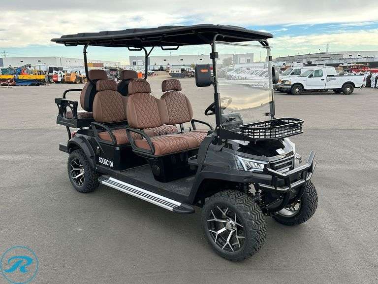 New 2025 SD Lanch SDLGC100 6-Seat Golf Cart - Roller Auctions