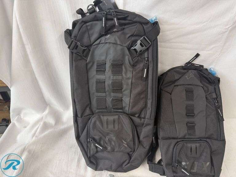 (2) Fox Utility Hydration Packs, 6L and 18L - Roller Auctions