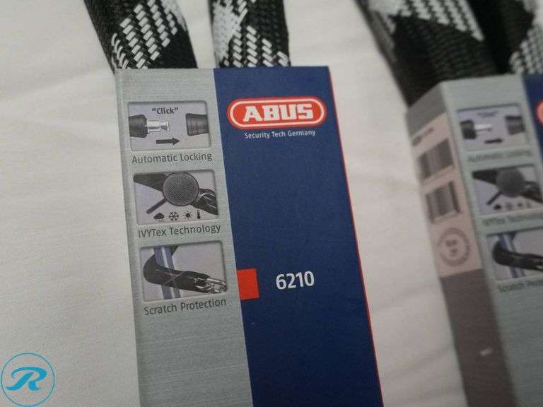 (3) Abus 6210 IVY Chain Locks with Protective Cover - Roller Auctions