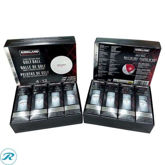 (4) Kirkland Signature Golf Balls 2-dozen, White - New